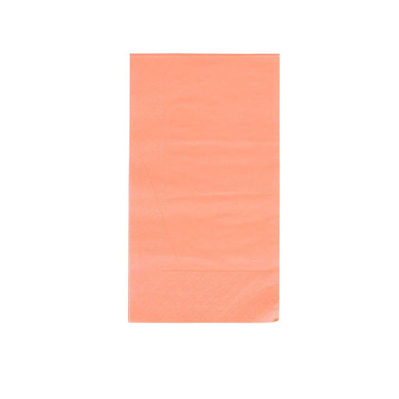 Neon Coral Buffet Guest Napkins