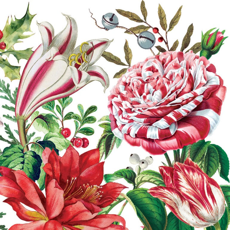 Michel Design Works Christmas Bouquet Luncheon Napkin | Putti Christmas 