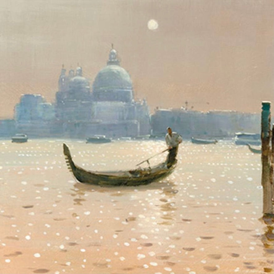 The Robertson Collection Venice Gondola Greeting Card | Putti 