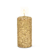 Gold Icy Candle - Medium | Putti Christmas Celebrations