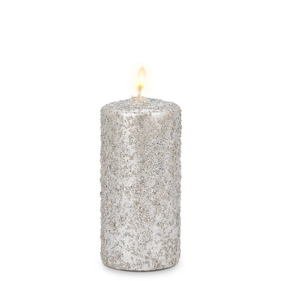 Silver Icy Candle - Medium