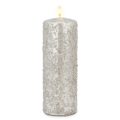 Silver Icy Candle - Large