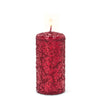 Red Icy Candle - Medium | Putti Christmas Celebrations