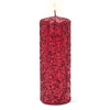 Red Icy Candle - Large | Putti Christmas Celebrations