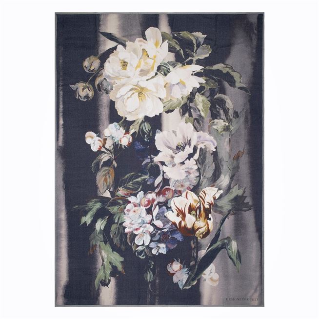 Designers Guild Delft Flower Noir Throw