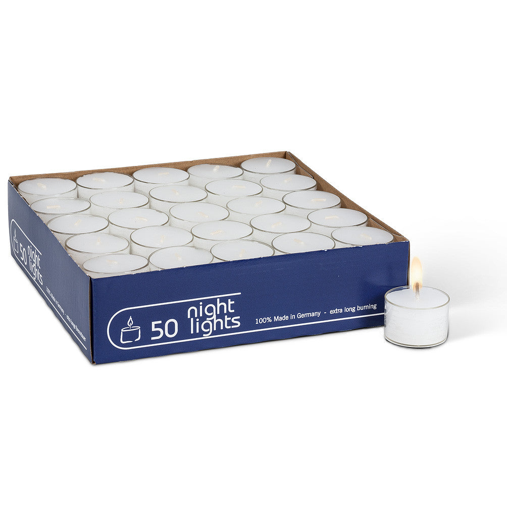 Extra Long Burn Tealight - Box of 50 Tealights Candles - AC-Abbot Collection - Putti Fine Furnishings Toronto Canada