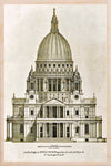 London St Paul's Wooden Postcard