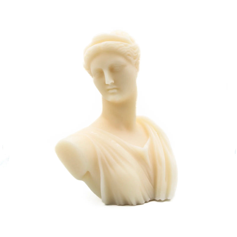 Artemis Bust Candle - Ivory