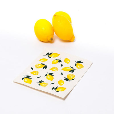 Lemons Swedish Dish Cloths-Set of 2 | Putti Fine Furnishings