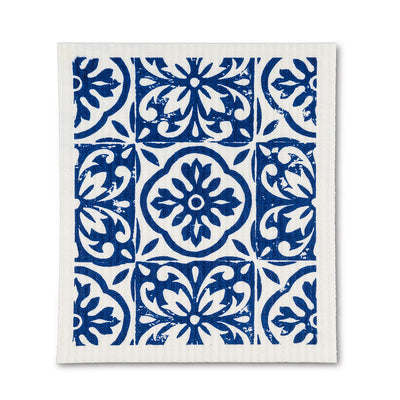 Blue Tile Dishcloths - Set of 2 | Putti Fine Furnishings