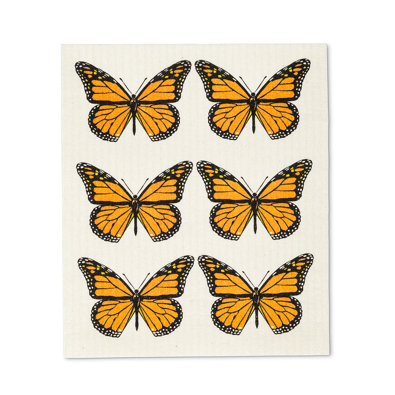 Monarch Butterfly Swedish Dish Cloths - Set of 2 | Putti Fine Furnishings 