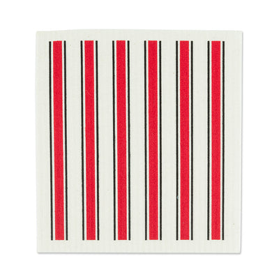 Rooster & Red Stripe Swedish Dish Cloths - Set of 2