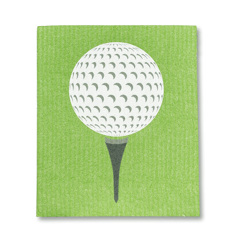 Golf Ball & Green Swedish Dish Cloths - Set of 2