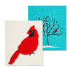 Cardinal & Tree Swedish Dish Cloths-Set of 2  | Putti Christmas Canada