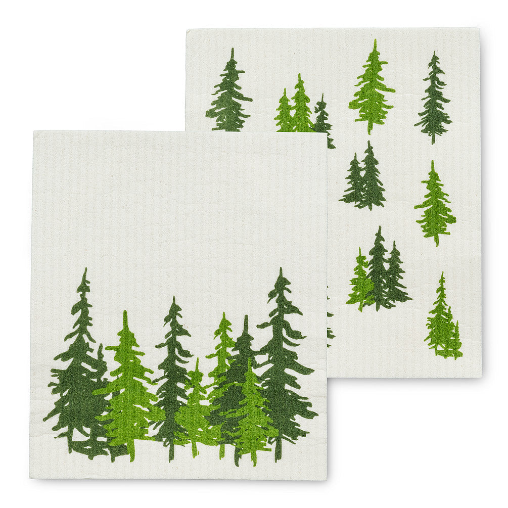 Forest Swedish Dish Cloths-Set of 2 | Putti Fine Furnishings 