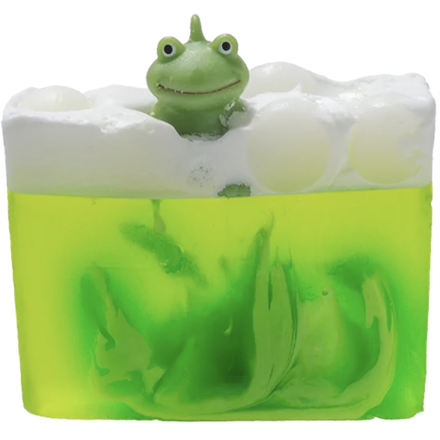 Bomb Cosmetics "It's Not Easy Being Green" Frog Soap Slice | Le Petite Putti 