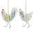 Spring Meadow Flat Wood Chicken Ornament