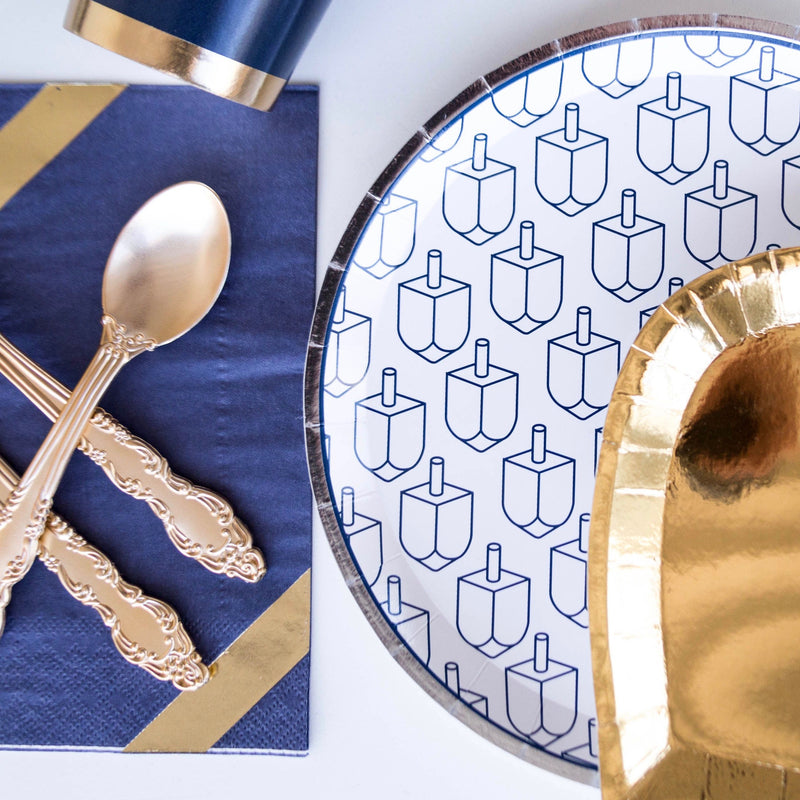 Jollity & Co Dreidel Paper Plate | Putti Hanukkah Celebrations