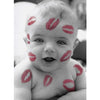 Graphique de France Kisses Baby Greeting Card | Putti