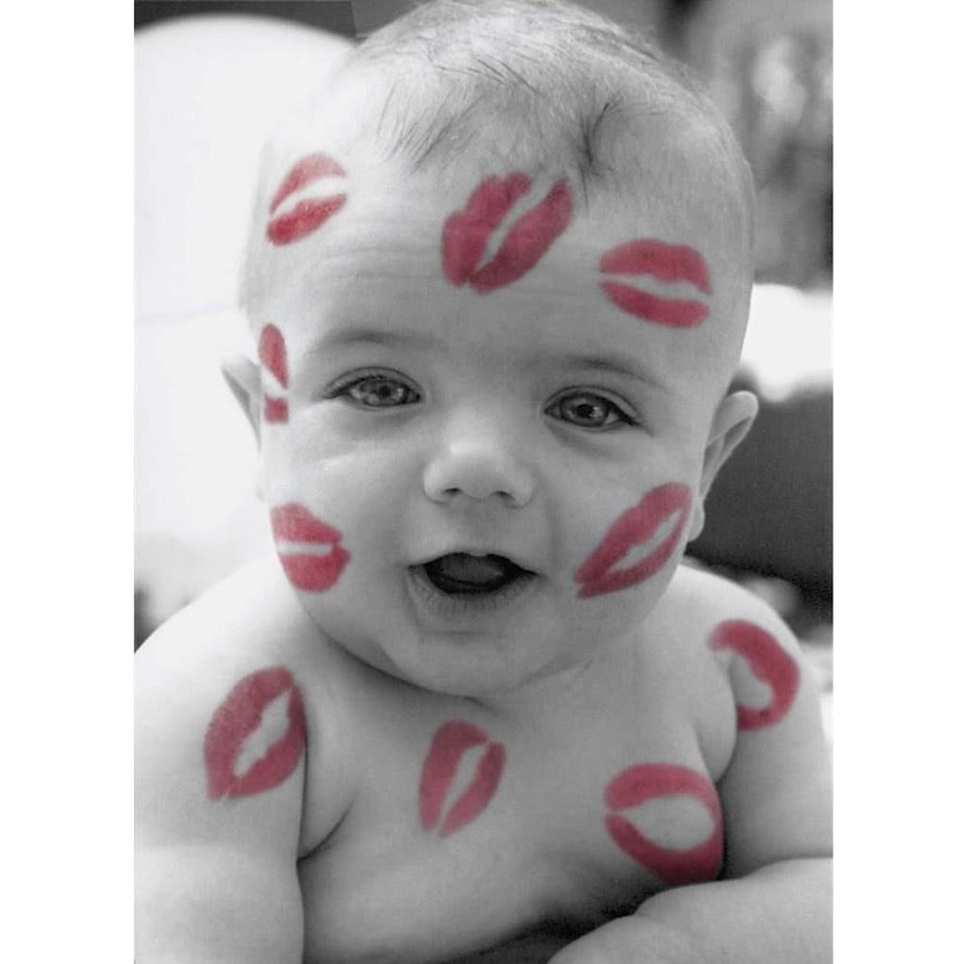 Graphique de France Kisses Baby Greeting Card | Putti 