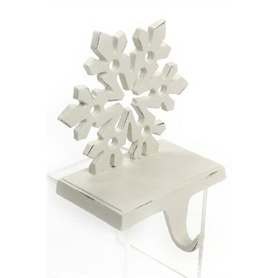 Snowflake Stocking Holder - White -  Christmas - PC-Pine Center - Putti Fine Furnishings Toronto Canada