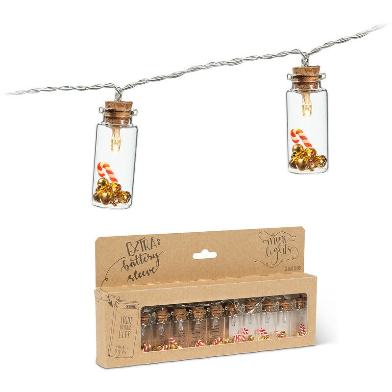 Candy Cane in Bottle Minilights | Putti Christmas Celebrations