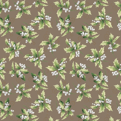 Victorian Holly Christmas Wrapping Paper Roll
