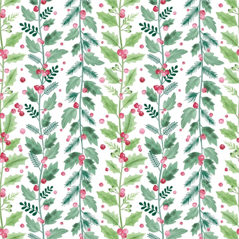 Berry Garland Wrapping Paper Roll