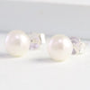 Ivory Sterling Silver Freshwater Pearl Stud Earrings | Putti Fine Fashions