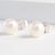 Ivory Sterling Silver Freshwater Pearl Stud Earrings | Putti Fine Fashions 