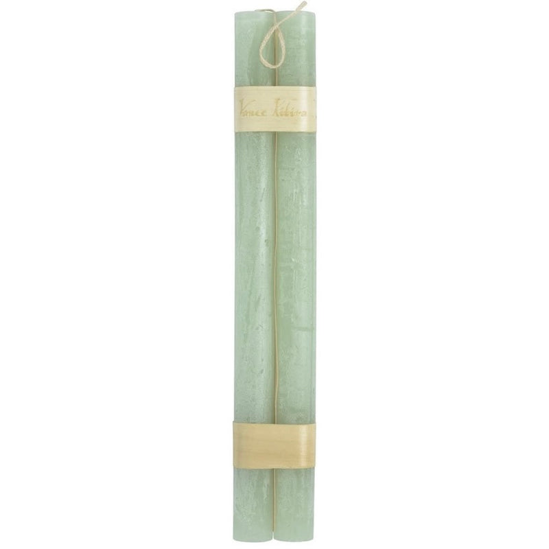 Vance Kitra Timber Taper Candle set of 2 - Aqua