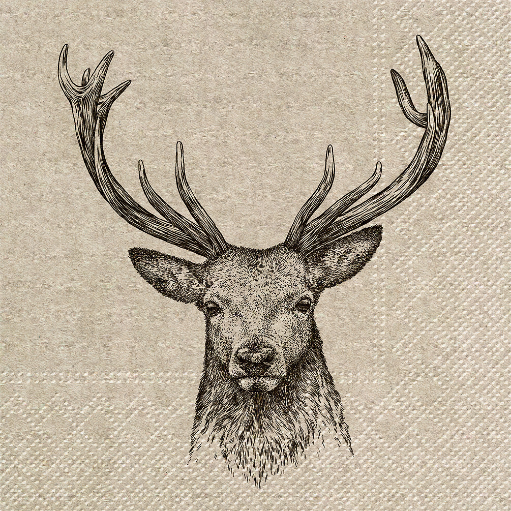 Deer Luncheon Napkins | Putti Christmas Celebrations