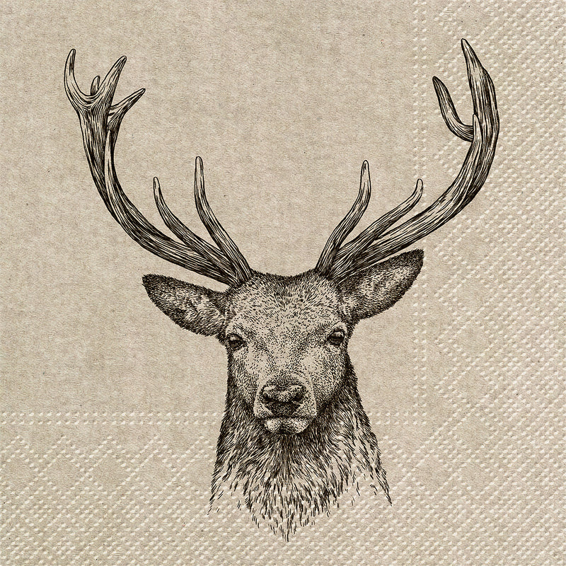 Deer Luncheon Napkins | Putti Christmas Celebrations
