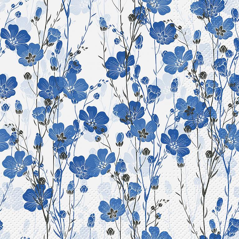 Blue Flax Paper Lunch Napkins
