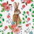 Rabbit Berries Luncheon Napkin