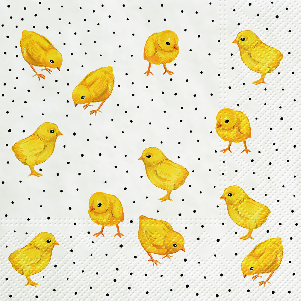 Clucking Chickens Paper Napkins - Lunch | Putti Easter Celebrations 