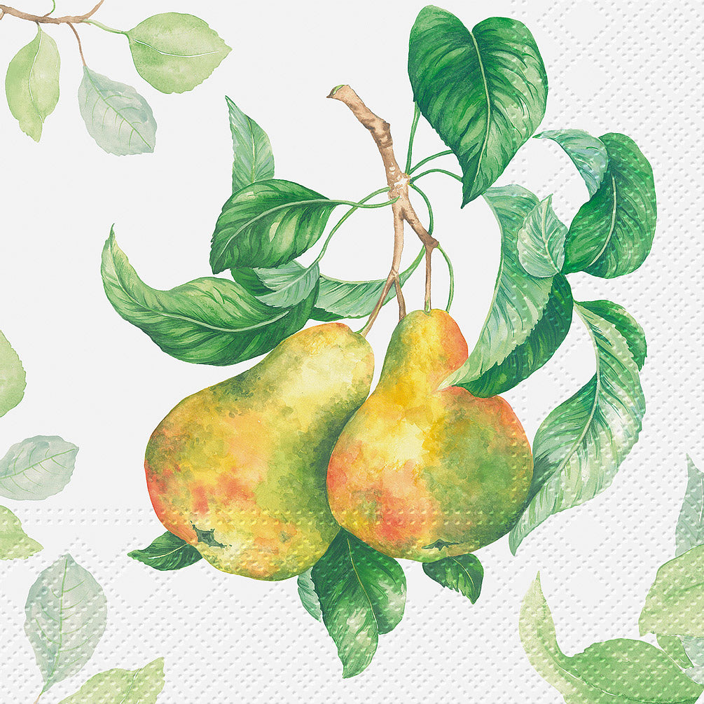 Garden Pear Paper Napkin - Lunch  | Putti Celebrations 