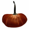 Extra Large Velvet Pumpkin - Rust | Putti Fine Furnishings Canada