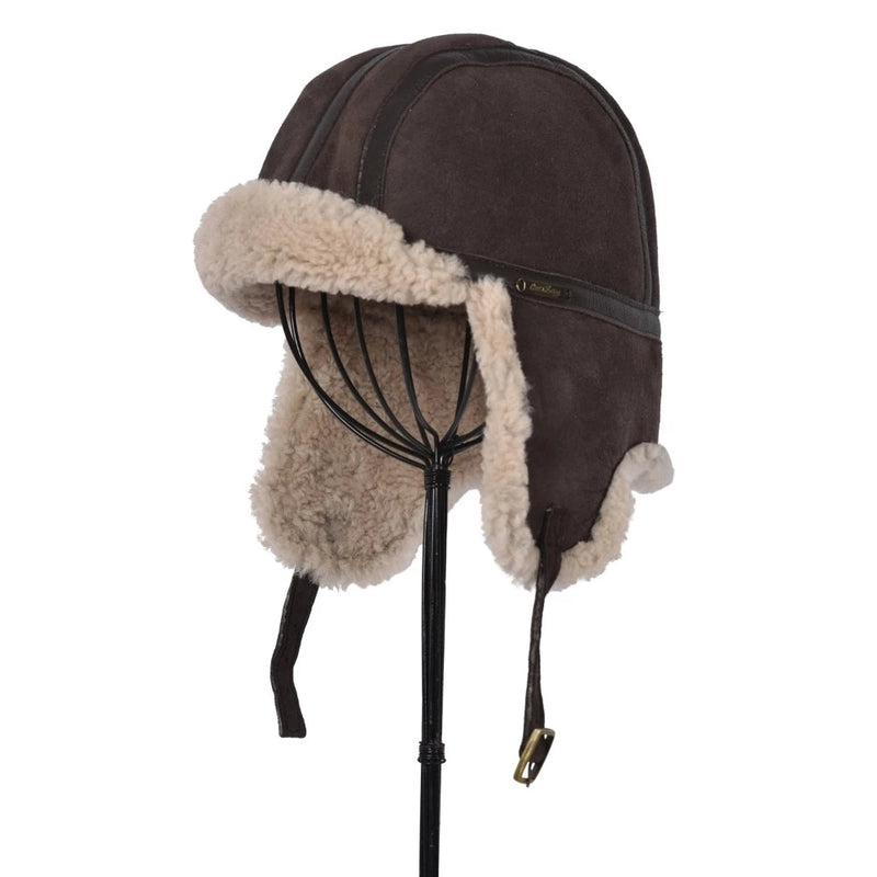 Sheepskin Aviator Hat - Natural | Putti Fine Fashions Canada 