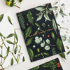 Greenery Black Christmas Greeting Card
