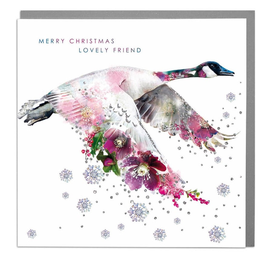 Lola Design Canada Goose "Lovely Friend" Christmas Card | Putti Christmas 