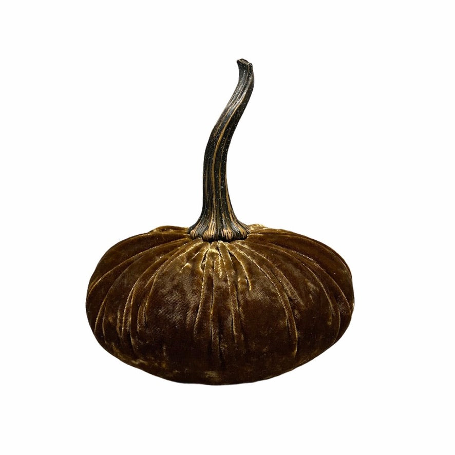 Large Velvet Pumpkin - Luxe Sand | Putti Fine Furnishings Canada 