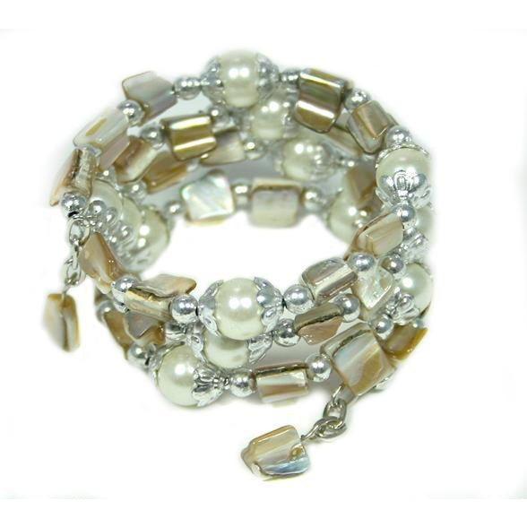Shell Spiral Bracelet - Cream | Putti Fine Fashions 