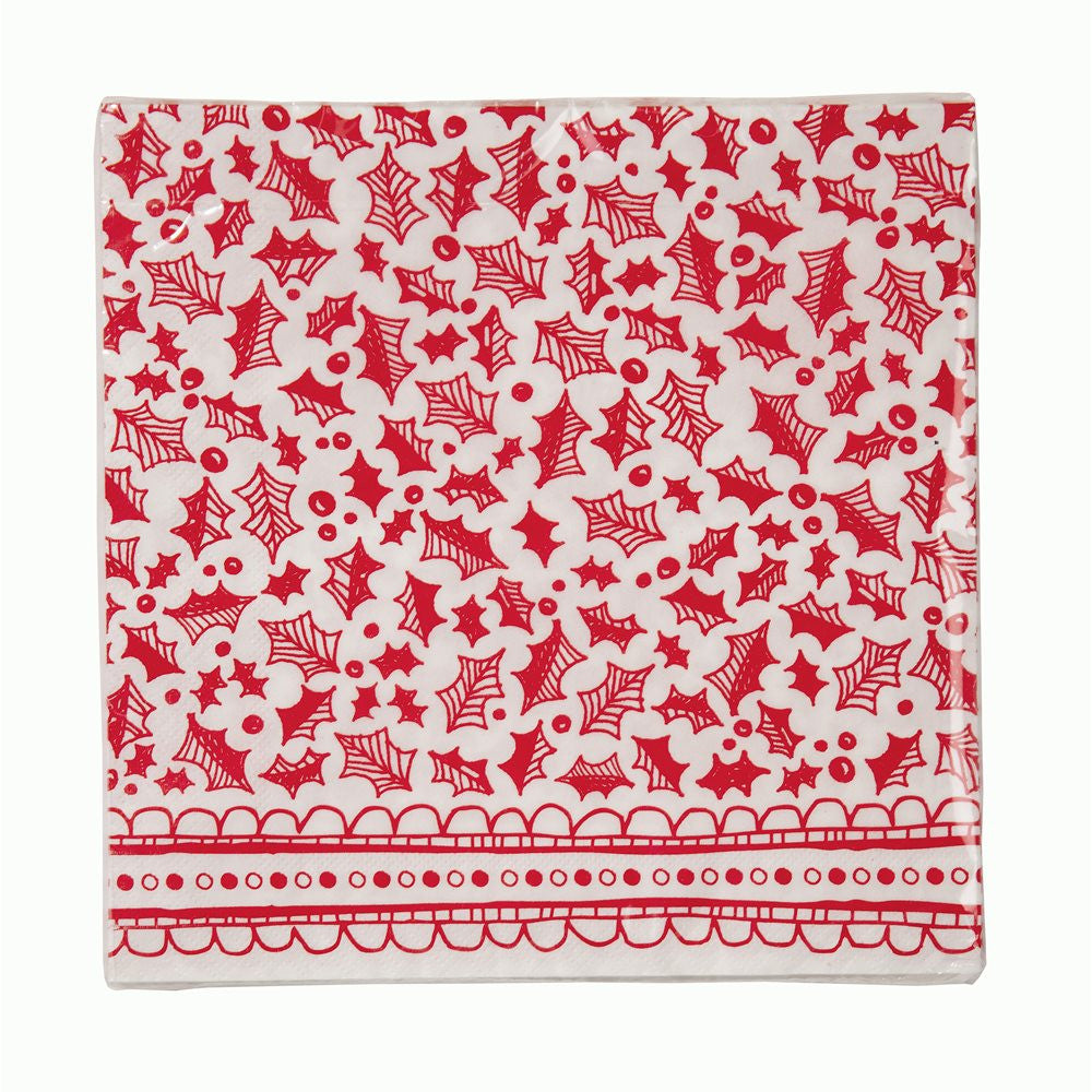 Red Paper Napkins