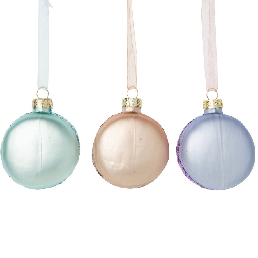 Glass Macaroon Ornament | Putti Christmas