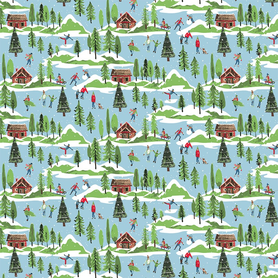 Sweet Mountain Wrapping Paper Roll  | Putti Christmas Canada 