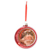 Santa Diorama Glass Ornament