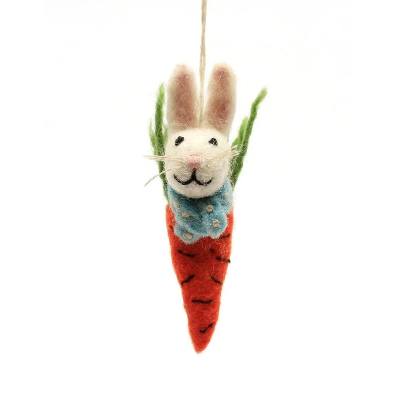 Go Fishing Felt Mouse Ornament  Putti christmas Decorations