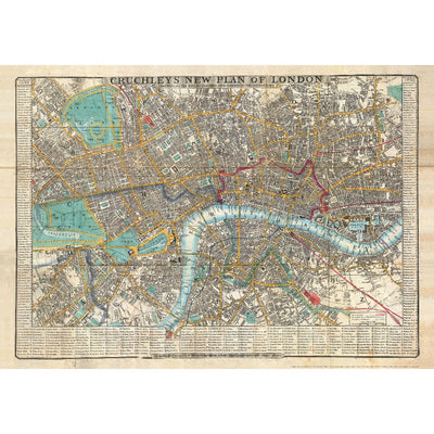 The Pattern Book UK Cruchley’s London Wrapping Paper Sheet | Putti