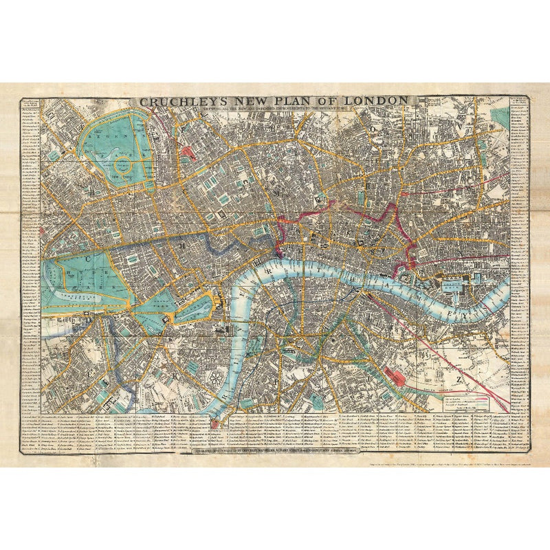 The Pattern Book UK Cruchley’s London Wrapping Paper Sheet | Putti 